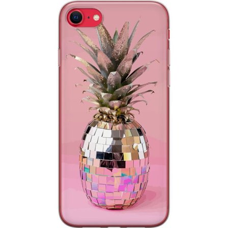 Apple iPhone 7 Gennemsigtig cover Disco Ananas
