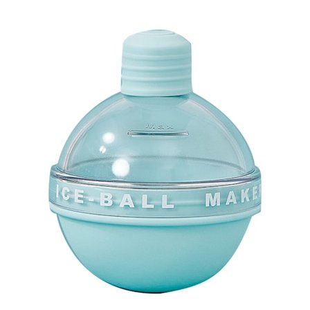 Isballform i silikon, enkel å frigjøre, giftfri, luktfri, pæreformet, rund isbitform for cocktail, blå