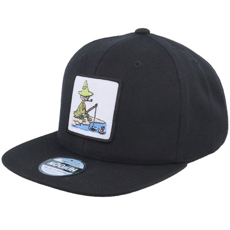 Moomin - Schwarz snapback Cap - Kids Snufkin Fishing Black Snapback @ Hatstore