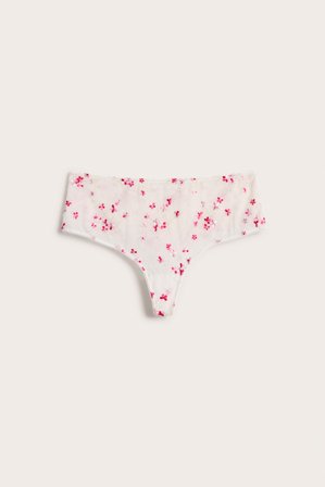 Kappahl | Haftowane stringi | Offwhite