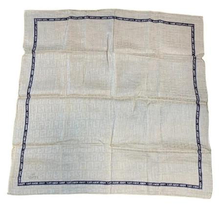 Fendi Vintage, Pre-owned Cotton scarves Beige, unisex, Maat:ONE Size