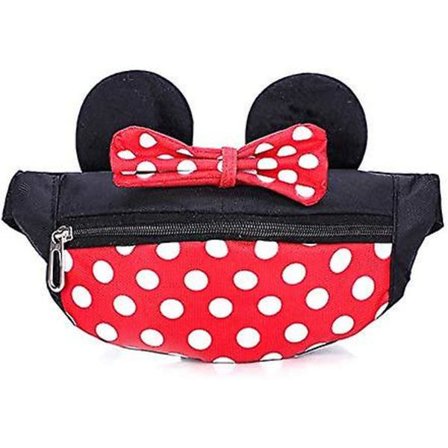 Sød Børne Bæltetaske Til Små Piger Disney Toddler Talje Taske Børns Minnie Mouse Lærred Baby Bæltetaske