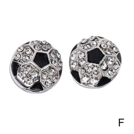 Ball Game Örhängen För Kvinnor Flickor Cz Crystal Rhinestone Ear Stu