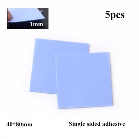 5st Silikon Thermal Pad Thermal Pad Sheet 40X80MM 1MM