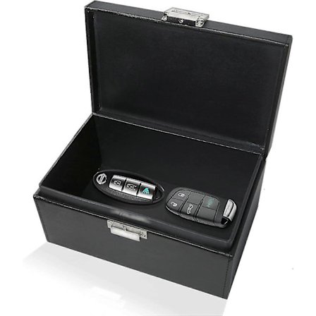 Ekstra Stor Faraday Box Til Bilnøgler - RFID Tyverisikring Bur Til Bils Sikkerhed - Nøgle Opbevaringsboks