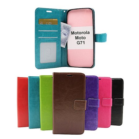 Crazy Horse Wallet Motorola Moto G71