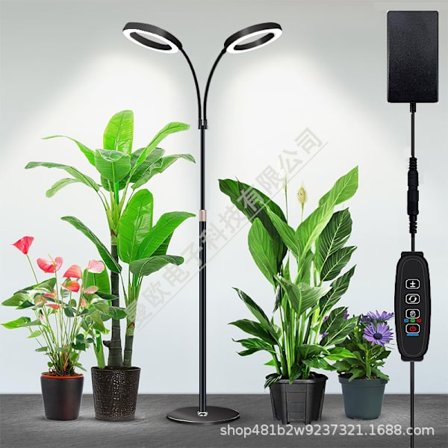 USB-drevet engelring plantelys, rød, blå, gul, hvit, 1,6M-6 tommer svart