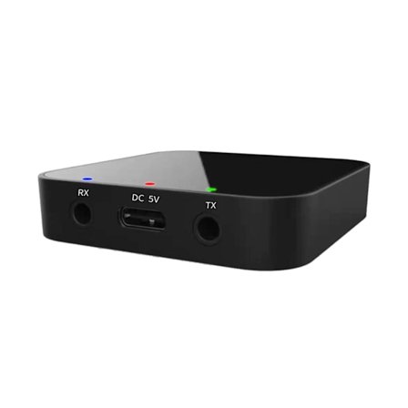 2 i 1 ljudmottagare sändare BT5.0 3,5 mm AUX RCA trådlös ljudadapter för bil PC TV Högtalare Headset