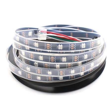 5m WS2812B LED-strip 5V 74 Pixel LED Individuellt Adresserbara IP20 Vattentät Flexibel Tejp Lampa Bar