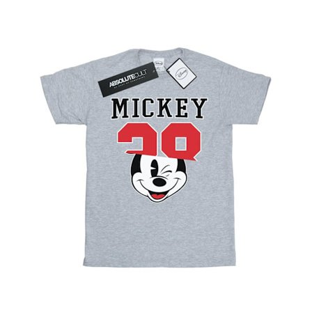 Disney Boys Mickey Mouse Split 28 T-Shirt 7-8 år Sports Grey