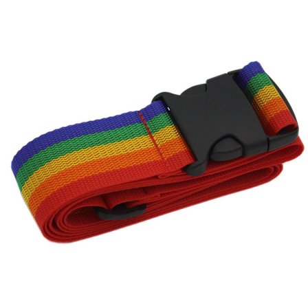 Kuffertbælte til forsegling og mærkning af bagage, Mål 5x188cm