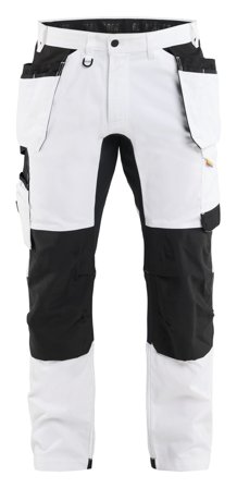 Blåkläder 177018321099D92 Arbetsbyxa vit/svart D92, Kläder