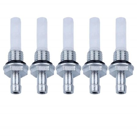 5 drivstoff gass tank koblingsfilter kompatibel med Honda GX120 GX140 GX160 GX200 GX240 GX270 GX340 Hg