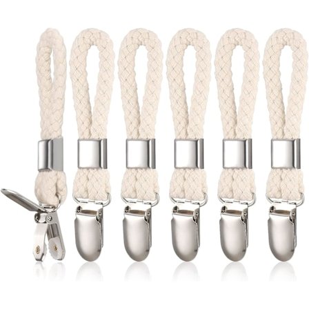 6 stk. håndkleklype, klype for oppheng av strandhåndkle, oppbevaringsklype egnet