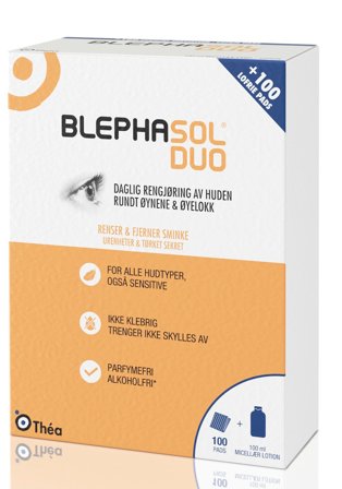 Blephasol Duo rensevæske og servietter til øyelokk 100 ml