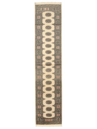 Pakistan Bokhara 2Ply Rug 79X349 Runner Brown/Beige Wool, Pakistan