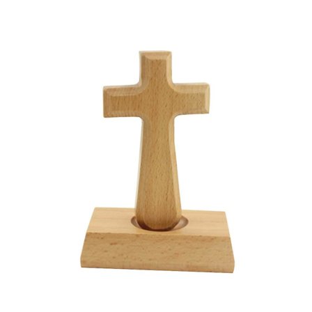 Trästående Kors, Magnetiskt Träkors med Stativ