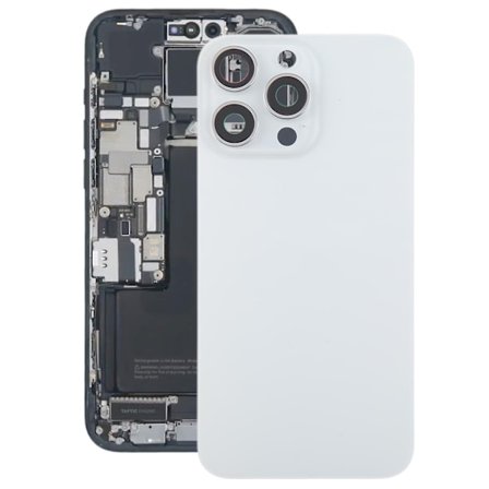 Glas batterilucka för iPhone 15 Pro Max-WELLNGS