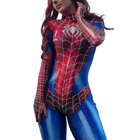 Spider-woman Bodysuit Kvinder Superhelt Spider-girl Cosplay Kostume Catsuit Stretch Jumpsuit Halloween Fest Fancy Kjole
