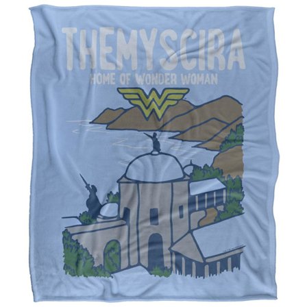 Wonder Woman Themyscira Filt En Storlek Flerfärgad