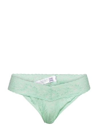 Hanky Panky Signature Lace, Original Rise Thong G-streng Undertøj Blå Hanky Panky