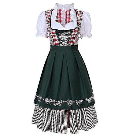 Kvinners Tradisjonelle Oktoberfest Kostyme Tysk Øl Wench Dirndl Kjole Med Forkle Kostyme Festkjole Xs-6xl Plus Størrelse