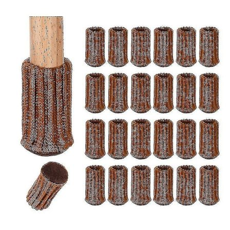 16 stk. Stolebeskyttere til stolben - Strikket Møbelsokker