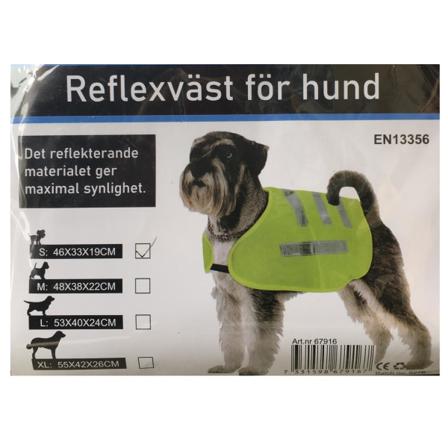 Duga Reflex Väst Hund Yellow S