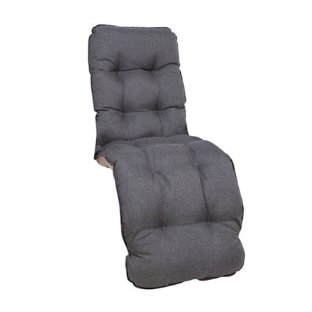 Korkeaselkäisen tuolin pehmuste BADEN-BADEN 48x165cm, ruskeanharmaa