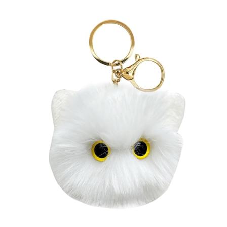Söt katt hängsmycke Nyckelring Flickor Tecknad bilnyckelring Kawaii-Kvinnor Väska Tillbehör Kreativ-plysch docka plånbok plånbok