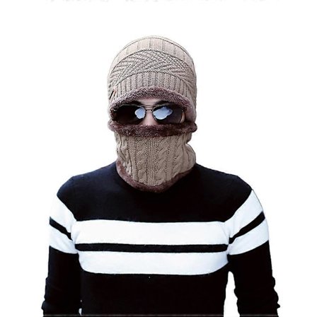 Lue og skjerf klesstilbehør, termisk halsvarmer, utsøkte strikkede skjerf, stilig vinterforet hodeplagg