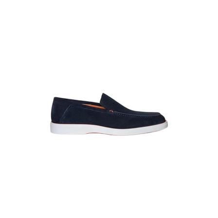Santoni, Sneakers Blauw, Heren, Maat:44 EU