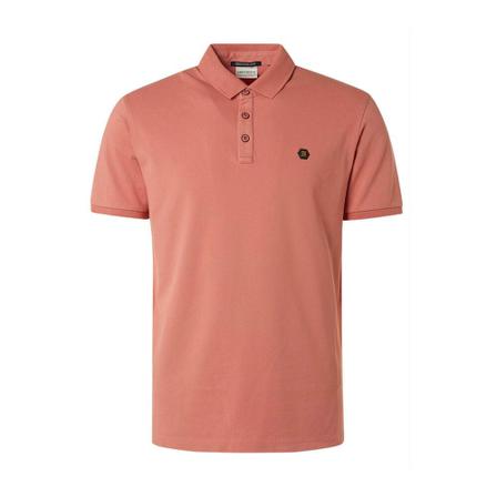 No Excess Polo Pique Garment Dyed Respo , Rood , Heren , Maat: L