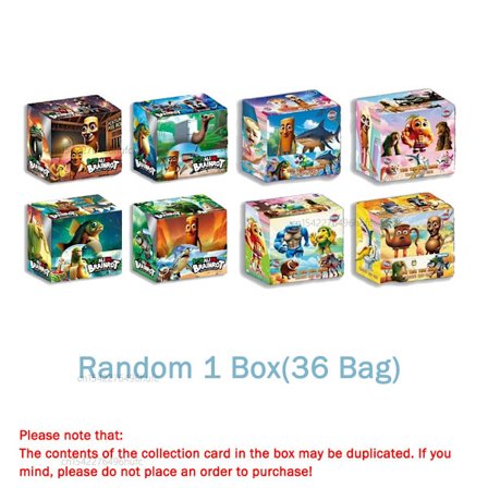 36-1 poser Blind Box Card Brainrot Card Tun Tung Sahur Tralalelo Tralala Shark Samlekort Spil Til Børn Samlekort