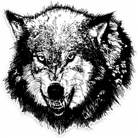 3D Reflekterende Ulve Bilsticker, Bil Personlighed Sulten Ulv Krop Sticker DIY Graffiti Sticker til Køleskab Vandtæt 3D Ulvehoved Sticker(16