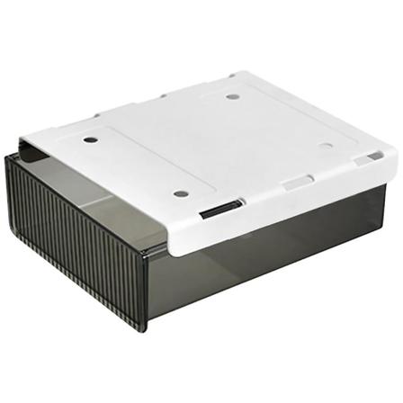 Työpöydän alle sijoitettava laatikkomainen järjestäjä Tarvikkeiden järjestäjä Pienesineiden järjestäjä Säilytyslaatikko Musta 24X2 Black 24X21CM