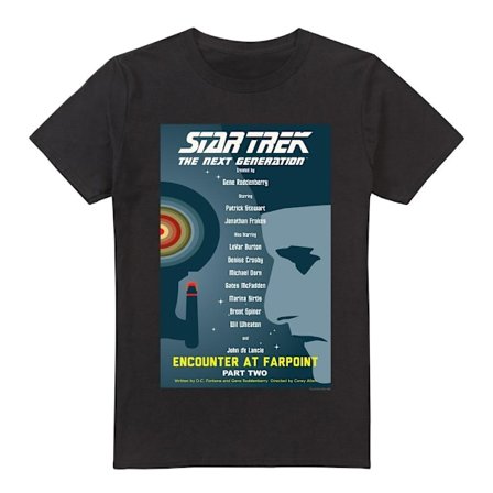 Star Trek Herr The Next Generation Säsong 1 Avsnitt 2 T-Shirt X