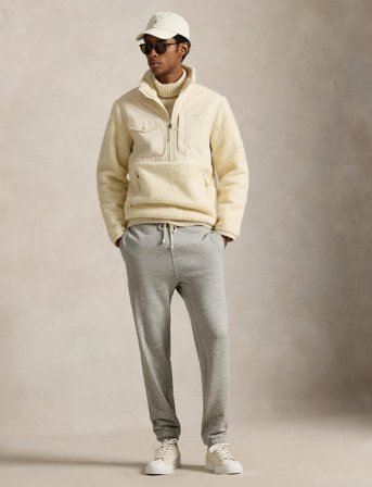 Polo Ralph Lauren Hybrid Half-Zip Pullover - Cream - M