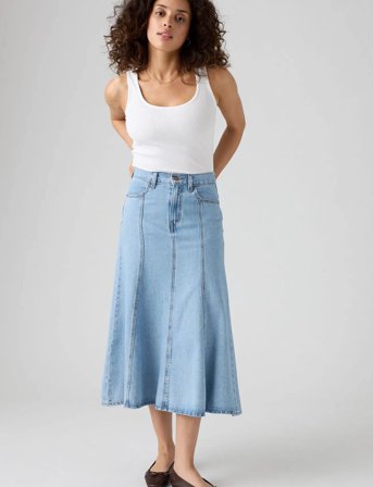 Levi's Fit And Flare Skirt I Will - Blue - 28