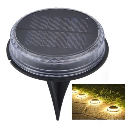 LED solcelleplænelys IP65 vandtæt LED jordlys til gangsti gård baghave landskab Warm Light 1Pcs
