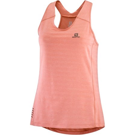 Salomon Women's XA Tank Women Short sleeved fitness sweater Pink XL