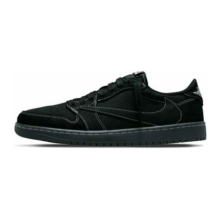 Jordan, Air Jordan 1 Retro Low OG SP Travis Scott Black Phantom, Svart, Herre, Størrelse: 42 EU