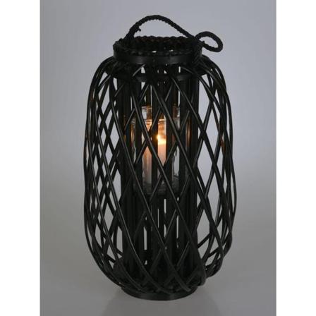 H&s Collection Lykta Vass 50x28 Cm Svart Svart