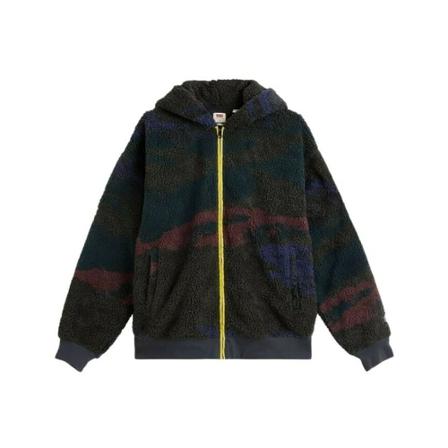 Levi's Sherpa Full ZIP Hoodie , Zwart , Heren , Maat: XL
