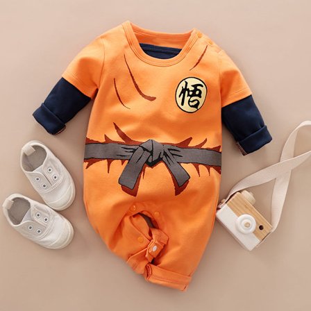 Mub- Tilpasset børns cosplay-tøj 0-1 år gammel baby heldragt japansk anime cosplay babytøj personlighed romper kostume