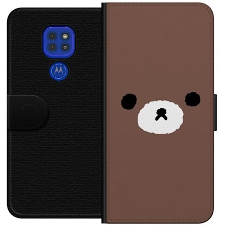 Kompatibelt Lommeboketui til Motorola Moto G9 Play Brun Bjørn