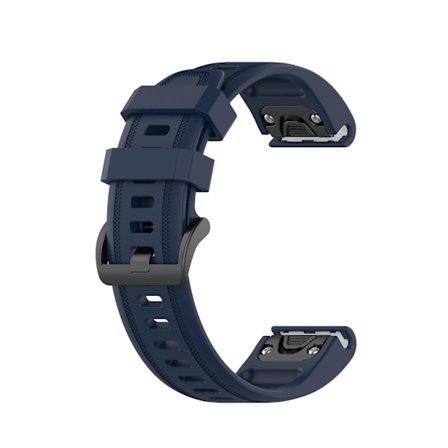Blå Blå Silikon Sport Ensfärgat Armband kompatibelt med Garmin Fenix 5S Plus