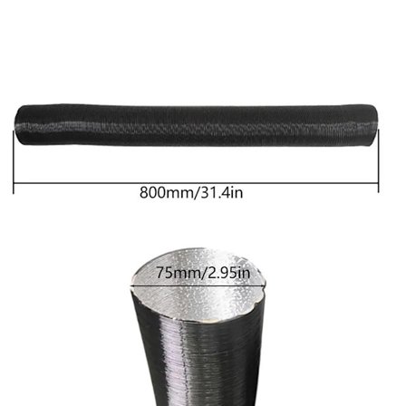 Luft Parkeringsvarmer Diameter 42mm 60mm 75mm Lengde 80cm Svart Slange Rør For W ebasto E berspacher Propex Tilbehør