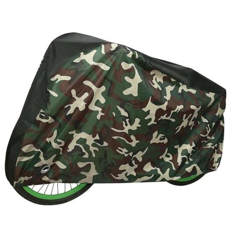 Pyörän suojakansi vedenpitävä pölynkestävä ulko- ja sisäkäyttöön kestävä suoja lukkoreikällä Army Green