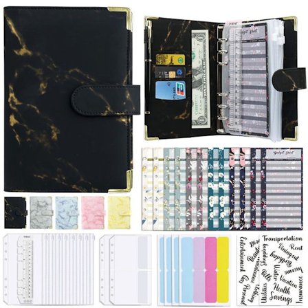 A6 Kunstlæder Notesbog Binder Budget Binder Budget Planner Organizer Binder